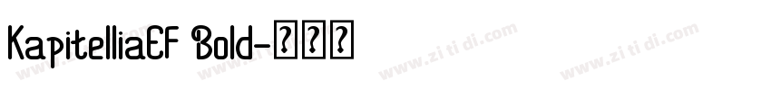 KapitelliaEF Bold字体转换